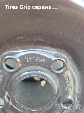 желязна джанта с гума VW, снимка 2 - Гуми и джанти - 51431456