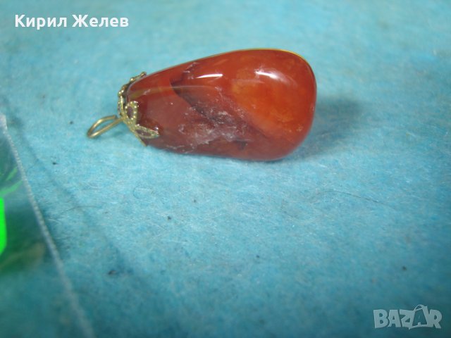 СТАР СКЪПОЦЕНЕН МЕДАЛЬОН - КАРНЕОЛ в ПОЗЛАТЕН ОБКОВ 25844, снимка 10 - Колиета, медальони, синджири - 35679443
