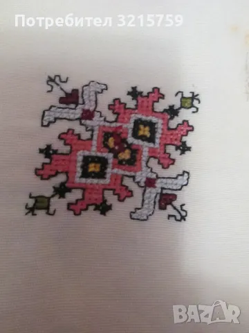 19век ръчна бродерия, каре, покривка,цигулка,фолк мотиви, снимка 7 - Антикварни и старинни предмети - 49221659