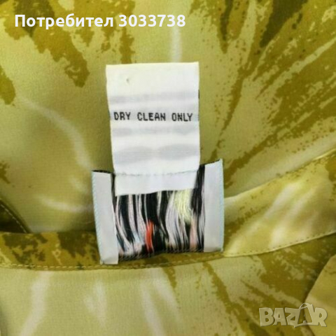 Tabitha Antropologie Винтидж Къса Копринен Рокля на Цветя с Колан Размер 8, снимка 8 - Рокли - 36161139