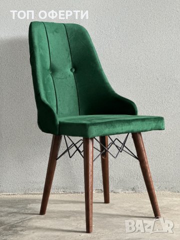 Трапезен стол - зелен, снимка 3 - Столове - 40144291
