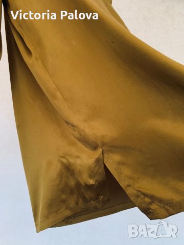 Красива копринена блуза ELÉGANCE цвят горчица, снимка 7 - Корсети, бюстиета, топове - 42012977