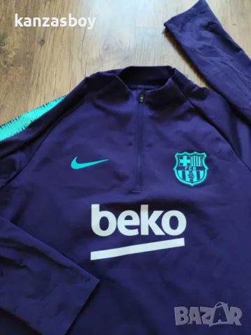 Nike FC Barcelona Dry Squad Dril Top Junior - юношеска футболна блуза 158-170см., снимка 3 - Детски анцузи и суичери - 48882590