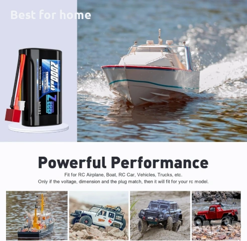 Батерия Zeee 2S Li-ion 2000mAh 7.4V T конектор със зарядно устройство 7.4V, снимка 6 - Оригинални батерии - 53485582