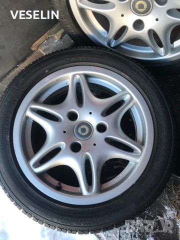 ЛЕТИ ДЖАНТИ ЗА SMART С ЛЕТНИ ГУМИ, снимка 3 - Гуми и джанти - 39658386