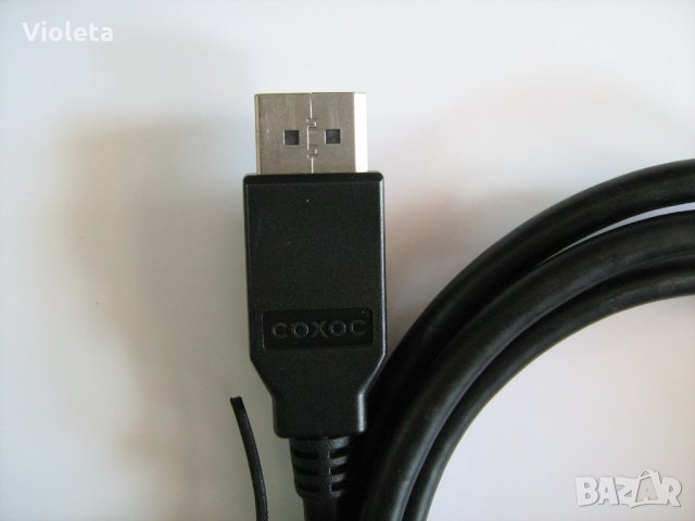  Display port кабел COXOC Е344977-S AWM STYLE 20276 - 80°C, 30 V, VW-1 дължина 1,80м, снимка 2 - Кабели и адаптери - 34002304