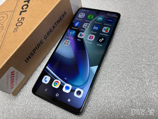 КАТО НОВ! Смартфон TCL 50 5G, 4 GB+4GB RAM, 128GB, Space Gray, снимка 5 - Други - 53160170
