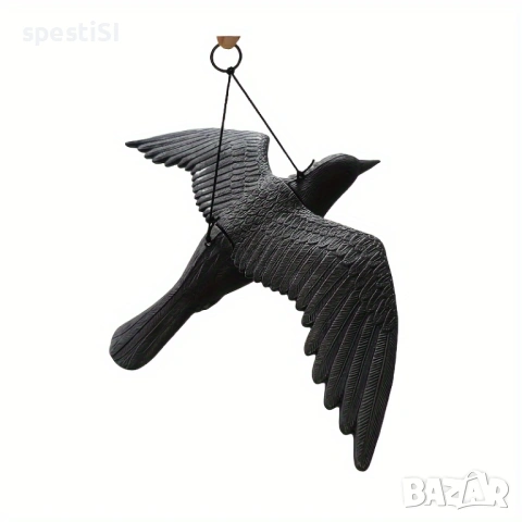 Летящ гарван плашило за птици и гълъби - КОД 4909, снимка 2 - Други - 53866655