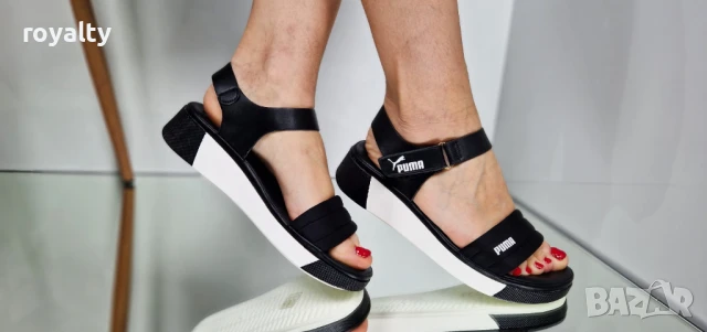 Puma черни дамски сандали 