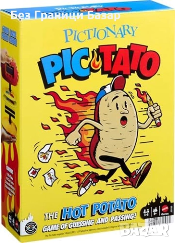 Нова Mattel Pic-Tato парти игра за деца и възрастни, компактна и забавна