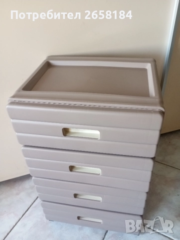 Скрин с 4, 5 или 6 чекмеджета, цвят капучино, крем, снимка 8 - Шкафове - 51687061