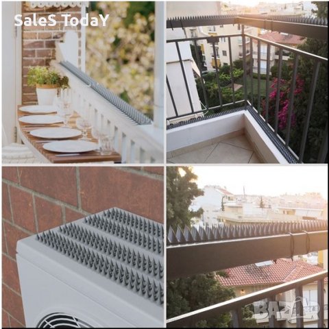 Шипове против птици, прегради за гълъби, пръчки, гъвкав материал, 3 бр. в комплект, снимка 2 - Други - 40895655