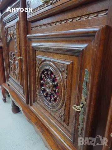 комплект за трапезария - маса , столове, контрабюфет, снимка 3 - Маси - 48446309