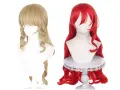 Перука за косплей Himeko Genshin Impact Navia с дълга коса 2 вида, снимка 1
