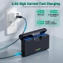 FirstPower Hero 12/11/10/9 Батерии 3 броя 2250mAh и бързо зарядно с три слота, USB, снимка 4