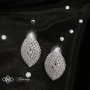 КОМПЛЕКТ AURORA / Лускозен дамски комплект бижута с кристали от 3 части , снимка 4