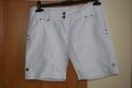 Бели къси дънкови панталони, снимка 1 - Къси панталони и бермуди - 41585875