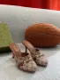 Gucci Дамски Затворени Чехли С Ток И Кристали Гучи - Различни Цветове Код SEM-811, снимка 5