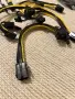 PCIe Захранващи Разклонители 6-Pin Към 2× 6+2-Pin За Видеокарти И Компютърни Захранвания, снимка 2