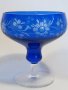 кристална бонбониера син фасетиран кристал , снимка 3