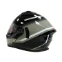 Mодуларна каска за мотор черно/бяло, снимка 5
