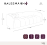 Триместен диван  HAUSSMANN от хавлиен  плат, снимка 4