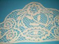 Стар  мотив-  покривка брюкселска дантела, снимка 5