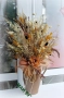 Ваза сухи цветя и треви, снимка 1