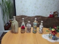 Бутилки декорирани със канап, снимка 2