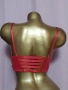 Hunkemoller 75 B Червен кожен сутиен , снимка 2