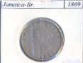 Ямайка 1/2 пени 1869 година, снимка 2