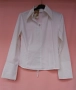 Бяла вталена дамска риза с капси., снимка 2