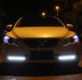 DRL УНИВЕРСАЛНИ лед бели дневни светлини, COB ,Led, 12v, снимка 3