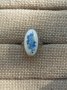 Стар руски пръстен с ръчно рисуван порцелан , снимка 1 - Пръстени - 42378202