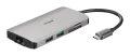 DUB-M810 8-in-1 USB-C Hub with HDMI/Ethernet/Card Reader/Power Delivery, снимка 1
