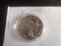 СРЕБРО 1 OZ КАНАДСКИ КЛЕНОВ ЛИСТ 2012 1 УНЦИЯ, снимка 1