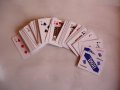 Мини карти за игра 1860 Miniature малки белот сантасе покер , снимка 2
