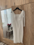 Официална бяла рокля с паети, снимка 6