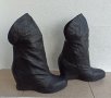 Черни ботуши от естествена кожа дължина 7/8., снимка 3