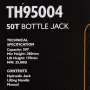 Хидравличен крик JCB , тип бутилка, 50т – TH95004, снимка 6