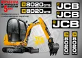 JCB 8026cts стикери надписи, снимка 8