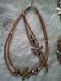 Комплект колие и гривна естествен корк, снимка 3