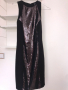 Черна рокля с пайети - H&M, снимка 1 - Рокли - 36312325