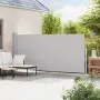 vidaXL Прибираща се дворна странична тента, 180x514 см, сива, снимка 3