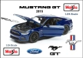 Ford Mustang GT 2015 MAISTO - Мащаб 1:24, снимка 1