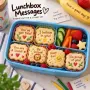 Комплект резец и 6 щампи – сладки послания за кутията за обяд, снимка 7