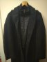 Черно мъжко спортно палто вълна, снимка 1 - Палта - 35707969