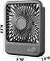 USB Настолен вентилатор – Мини вентилатор с 3 скорости и тих режим 35 dB, снимка 2