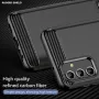 Samsung Galaxy M13 5G Удароустойчив Carbon Fiber Калъф и Протектор, снимка 6