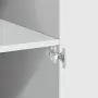 vidaXL Висок шкаф, бял, 80x42,5x185 см, инженерно дърво, снимка 6